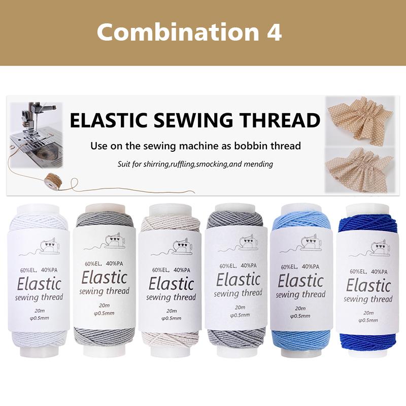 

6 шт./уп. Эластичные нити для браслетов, швейная резинка, шнур для бисера, для изготовления украшений, 0,5 мм