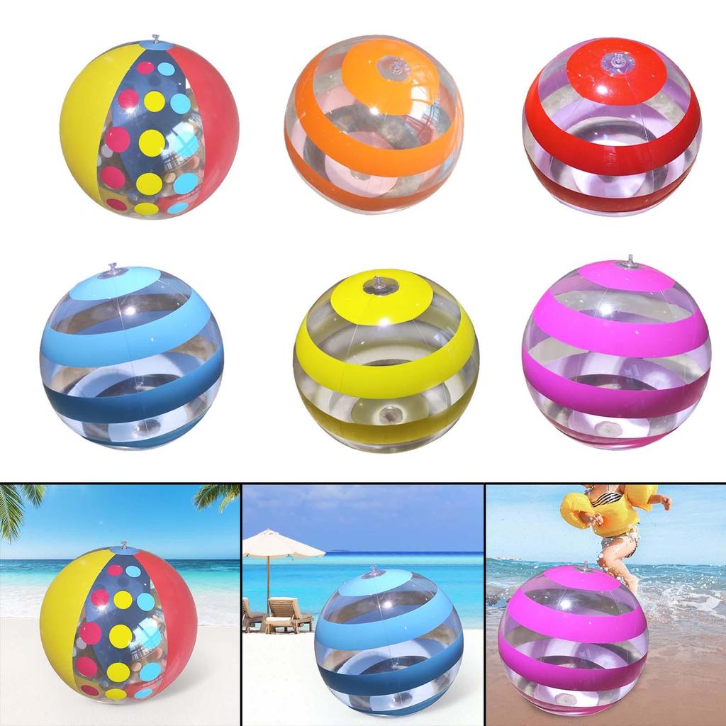Beach Ball Summer Water Games, Multipurpose 15.75'' PVC Blow Balls, Inflatable Pool Toys for Lake,