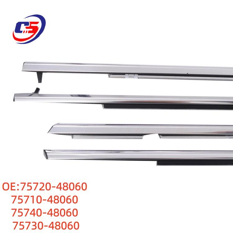 Chrome Exterior Trim Strip for Toyota ES270/350/450H 08-14 Models, Part Number 75720-48060