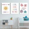 It Is OK To Feel Books Baby Educational Poster Wall Art Canvas Painting Print Picture Kids Nursery Room Classroom Decoration