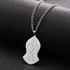 LIKGREAT Islamic Calligraphy Pendant Necklace Ayatul Kursi Stainless Steel Prophet Muhammad Nalain Jewelry Eid Gifts Wholesale
