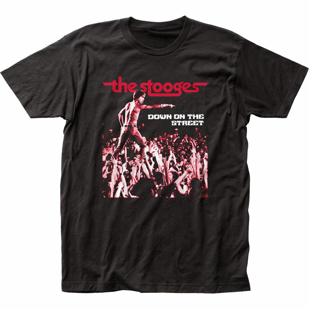 26 Iggy Pop Down On The Street T Shirt Mens Licensed Rock Roll Band Stooges Black Unisex T-Shirt M