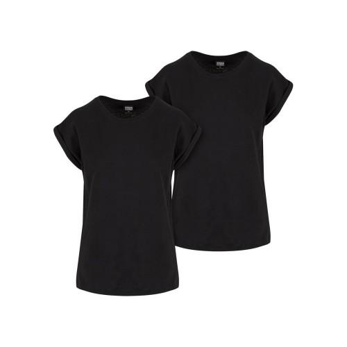 

Urban Classics Womens/Ladies Pre-Pack Extended Shoulder T-Shirt (Pack of 2) M