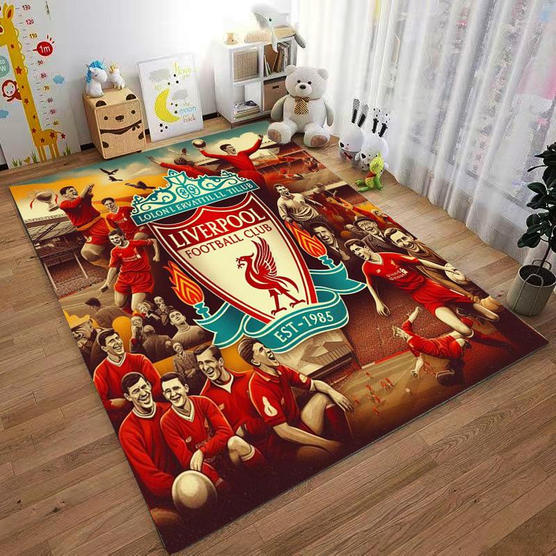 Liverpool Football Club Carpet Non-slip Rug Suitable for Living Room and Bedroom Sofas