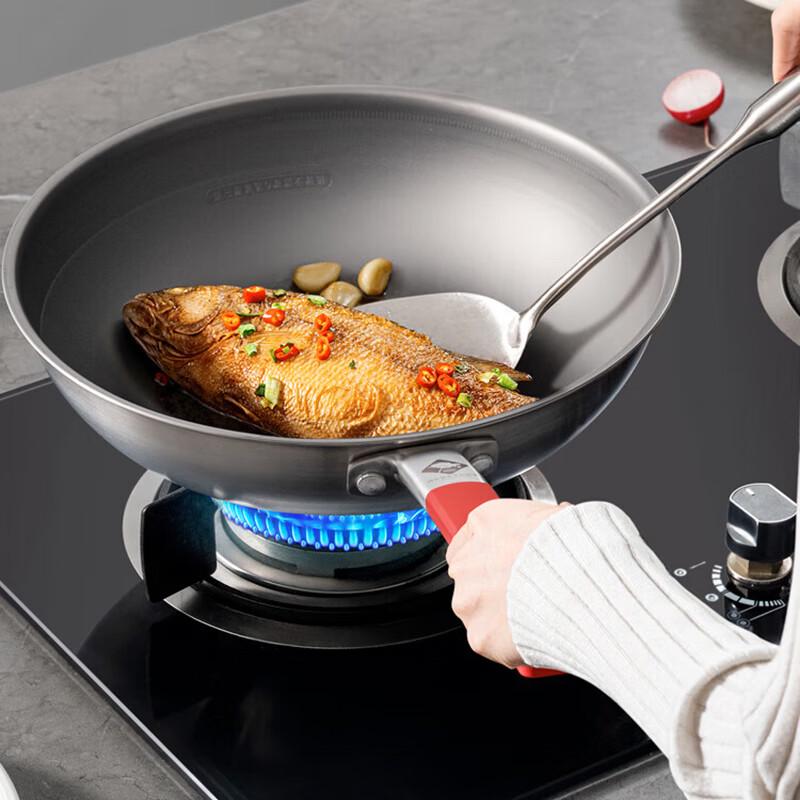 KOBACH 316L Stainless Steel Non-Stick Stir-Fry Wok