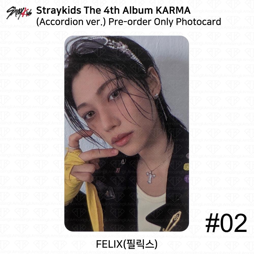Stray Kids 4. Album Karma wersja Akordeon Oficjalna Fotokarta