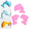 Dolphins Whale Shape 3D Silicone Cake Soap Candle Molds Kitchen Baking Fondant