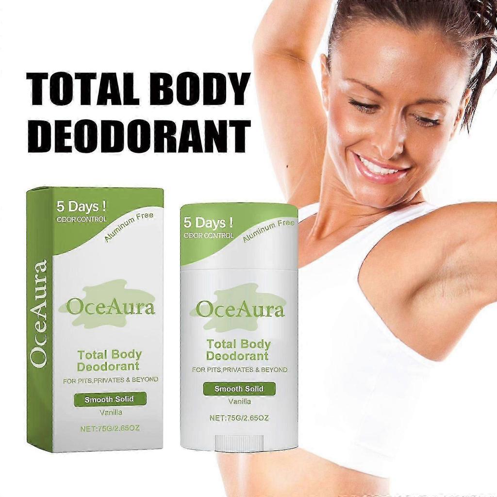 LongLasting Body Deodorant Stick with Vanilla Coconut Oil Natural Odor Control pH Balance