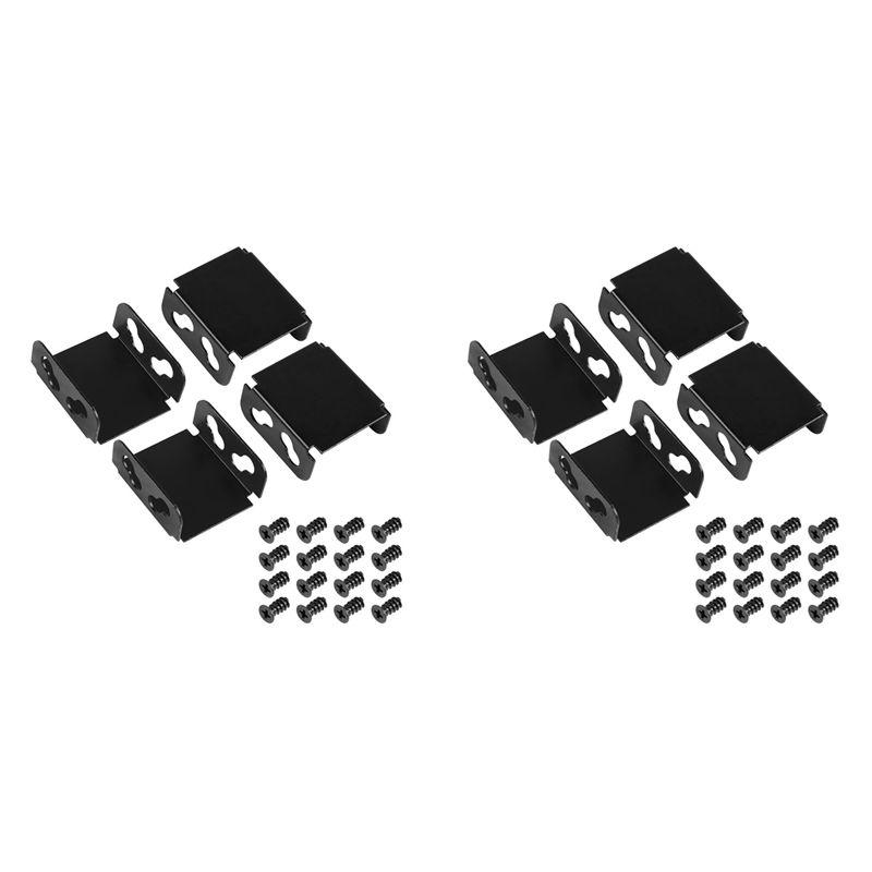 CYCLI-Fan Bracket Dual Fan Computer Radiator Holder For Video Card Cooling DIY Support 80MM/90MM/120MM/140MM (8 Pcs) чёрный