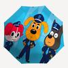 Policemen, Cartoon Automatic Opening and Closing, 8 rib Structure Portable Umbrella, Suitable for Men and Women in All Seasons  Perfect Gift