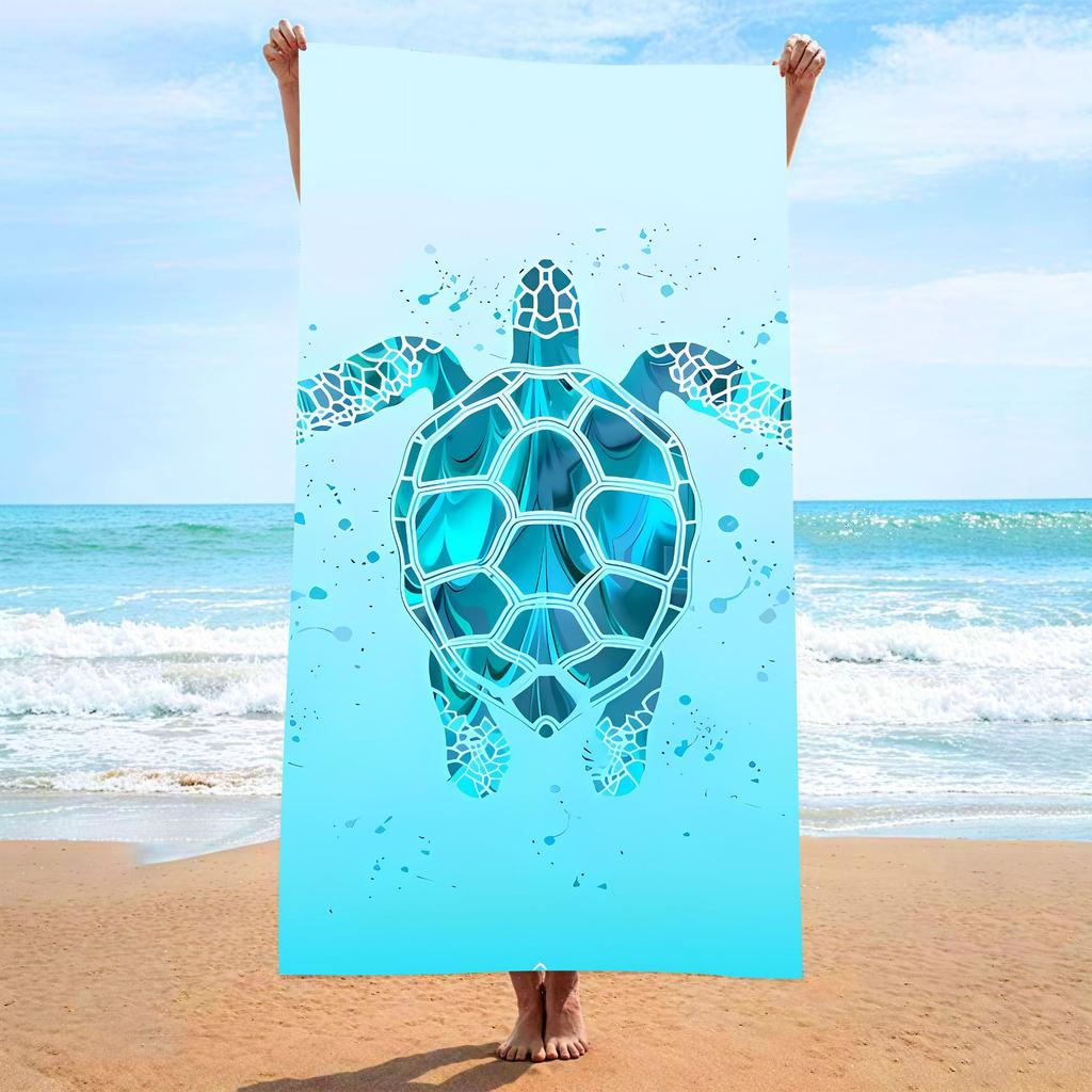 Anker gestreiftes nautisches Strandtuch Mikrofaser Schnelltrocknend Saugfähig Leicht Blaues Handtuch für Strand Pool Urlaub Reisen
