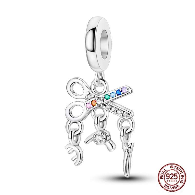 Daily Articles Copper Pink Perfume Charms Camera Dumbbell Smart Watch Beads Fit Original Bracelets Diy Jewelry Gift