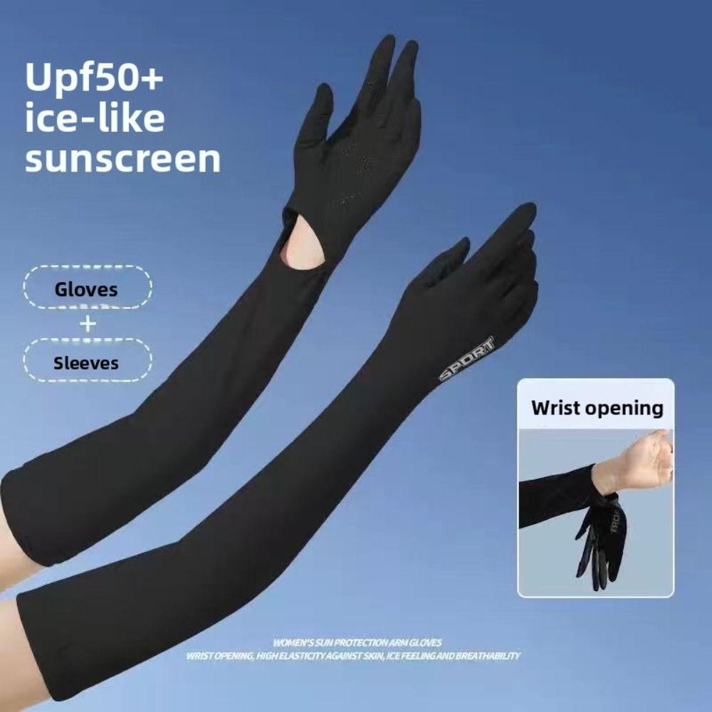 Ice Silk Summer Gloves Anti UV Shield UV Resistant Gloves Sun Protection Gloves  Summer Outdoor