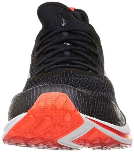 Mizuno Wave Rider NEO Men's Running Shoes, Black and Red, Size 25.0 cm, 2E