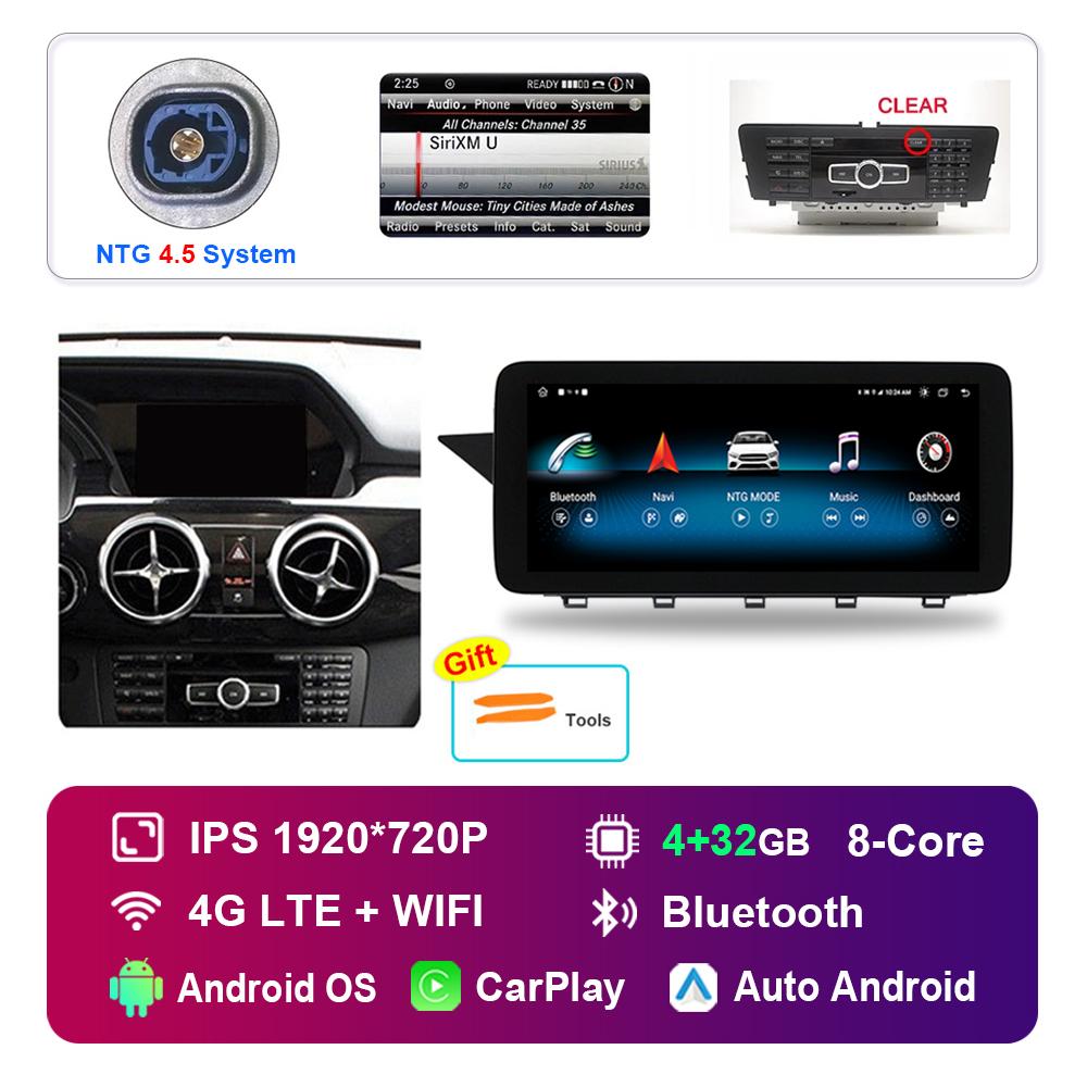 12.3'' for Mercedes Benz GLK Class X204 2008 - 2015 NTG 4.0 4.5 System Android Car Radio Multimedia Player HD Touch Screen