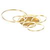 Postmodern Led Circle Rings Ceiling Lights For living Room Bedroom Study Room Ceiling Lamp Black/White/Golden pendant Lamp