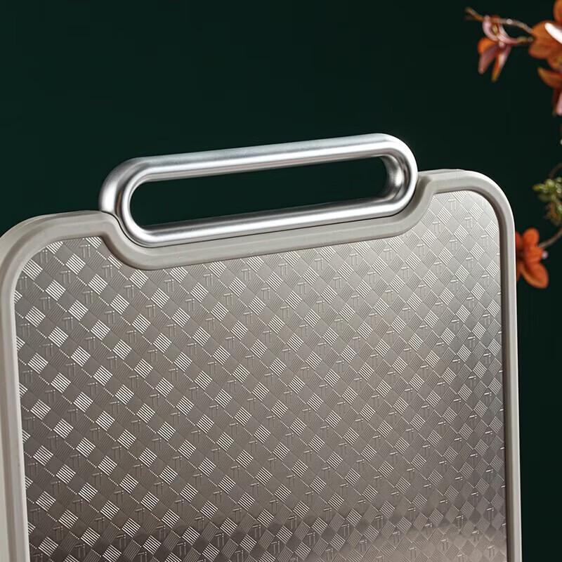 DESLON Double-Sided Antibacterial Stainless Steel Cutting Board