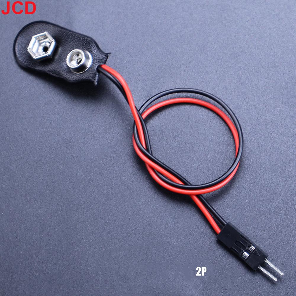 5pc 9V Battery Connector Power Clips DC Jack Male Female Alligator Snap Adapter Wire Holder Cable 9 Volt Lead Socket Plug Barrel