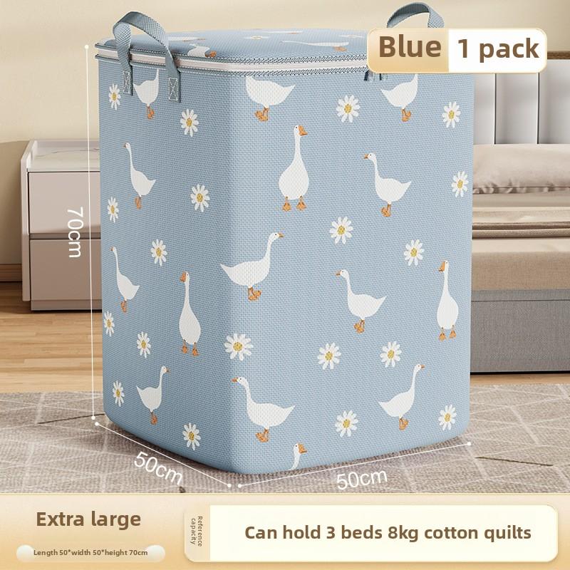 

Сумки для хранения одежды большой вместимости, сумка для хранения одеял, упаковочные сумки для переезда и путешествий, органайзер для хранения вещей в домашней спальне 180L синий