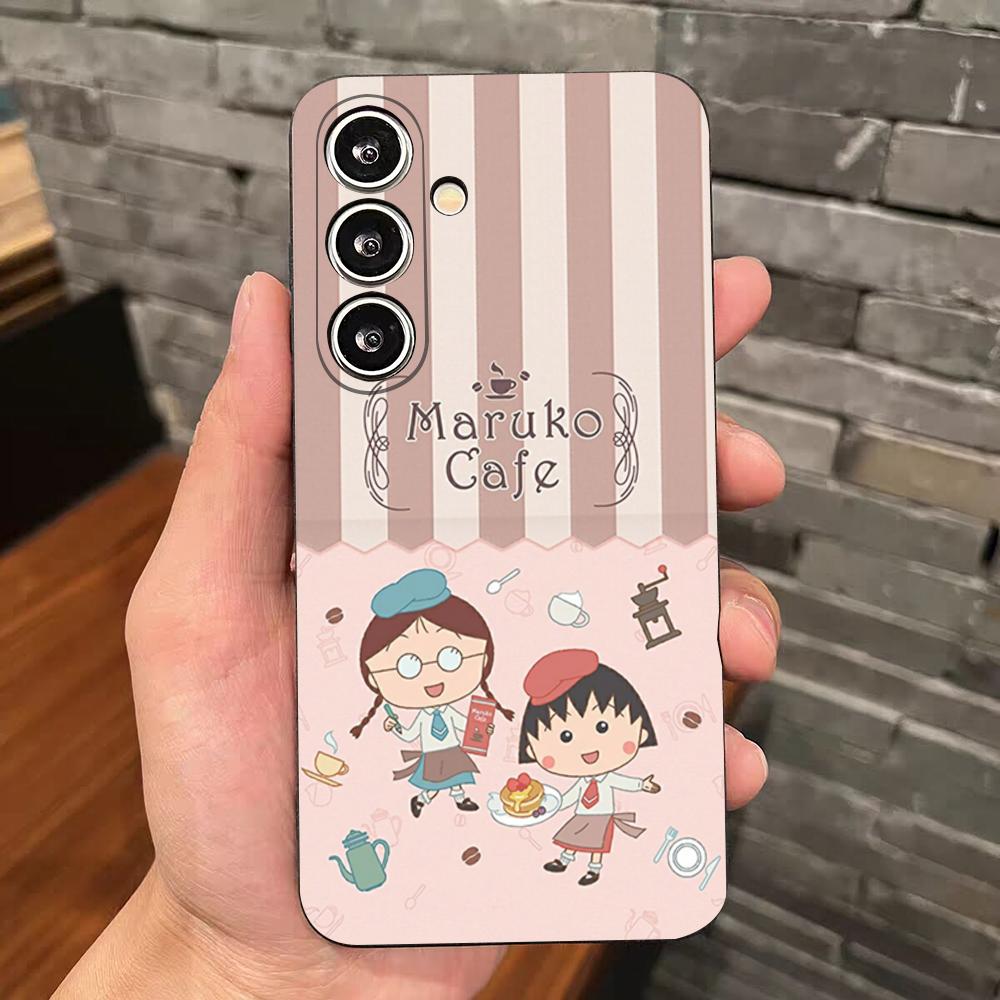Anime Maruko-chan Phone Case For Samsung S25 Edge S24 S23 S22 S21 S20 Ultra Plus Fe Galaxy A54 A53 A34 A25 A16 Silicon Cover