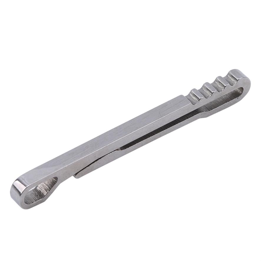 Stainless Steel Rattlesnake Waist Clip With Key Ring Outdoor Portable Gadgets Money Clip Carabiner