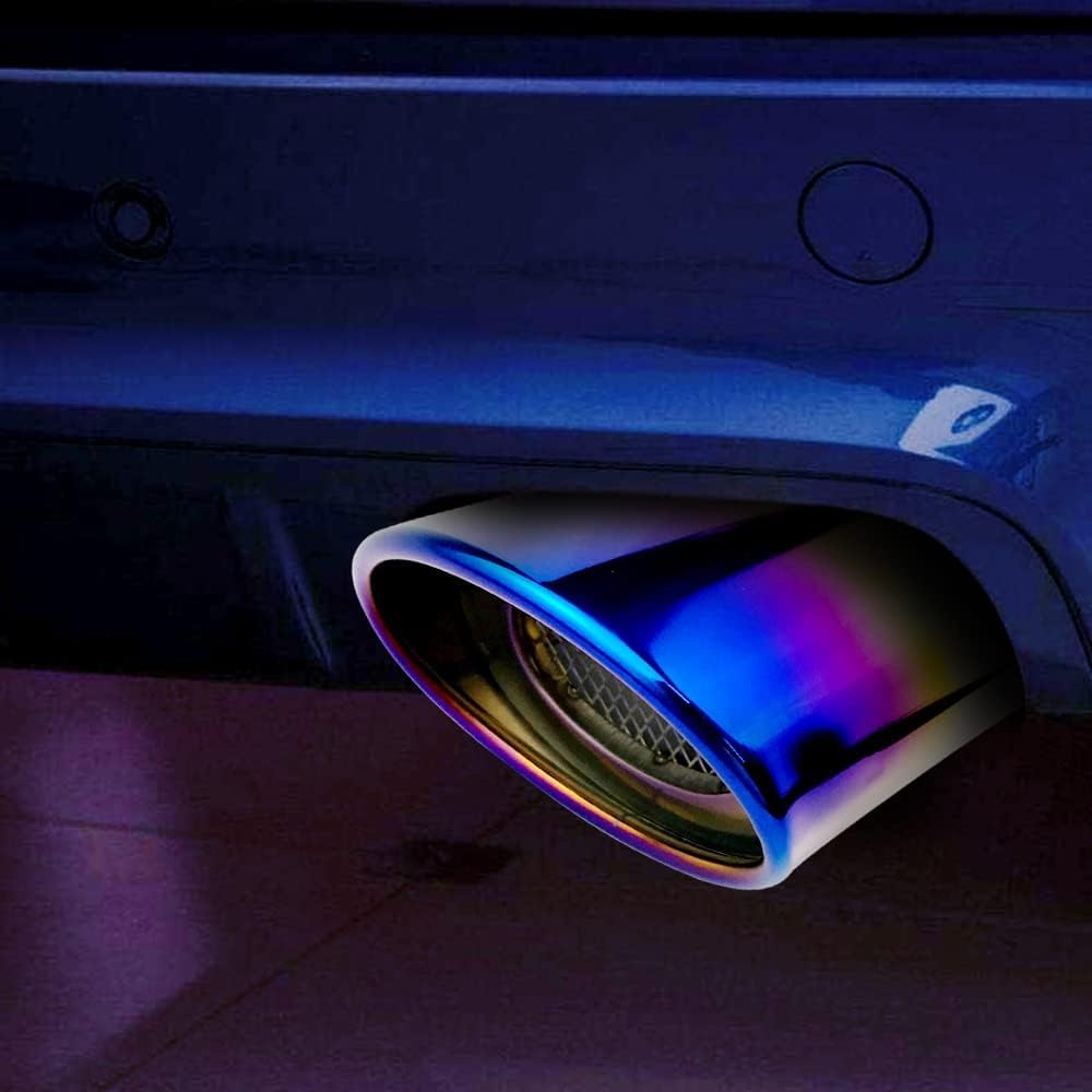 Srasakan Car Muffler Cutter, Straight Type, 2.5 Inch Diameter, Exhaust Tip, Stainless Steel, Diagonal