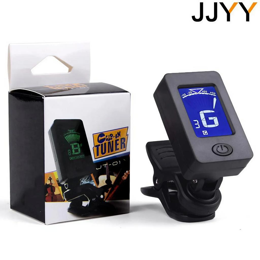 Sensitive LCD Clip-on Guitar Tuner for Bass Violin Ukulele Universal Musical Instrument Accessories