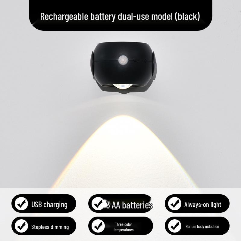 Magnetic Bedside Charging Night Light with Motion Sensor and Sunset Ambience