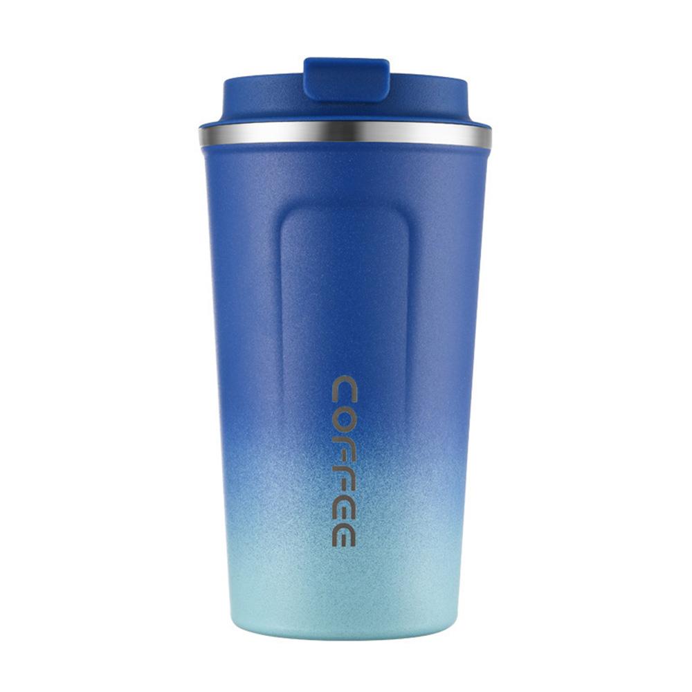 510ml Reise-Kaffeebecher, Isolierte Becher aus Edelstahl, Auslaufsicher & Spritzwassergeschützt mit Klappdeckel für Heiß-/Kaltkaffee, Eiskaffee, Tee
