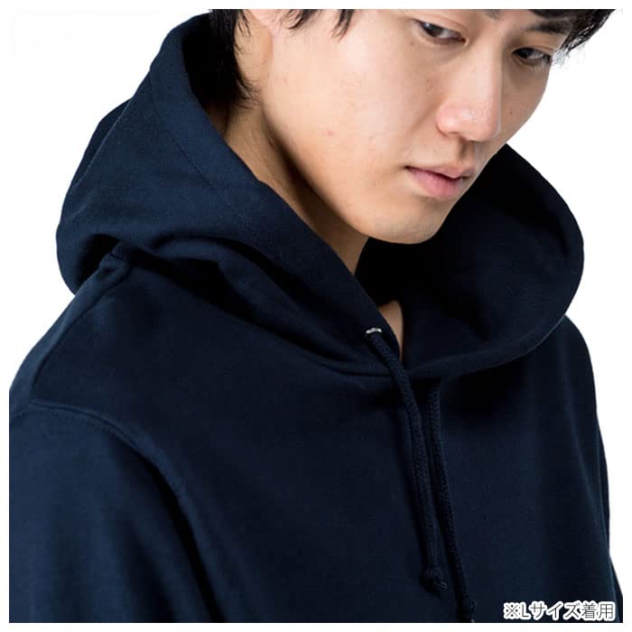 Print Star Hooded Lightweight Hoodie Deep WM to a Japanese size Sweatshirt, 8.4 oz. Fleece, [Pullover], 00216-MLH, Navy, (equivalent women's M)