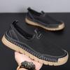 Men's Shoes 2025 Summer Breathable Hollow Mesh Sandals Men's One-pedal Shoes Lightweight Hole Shoes 2025