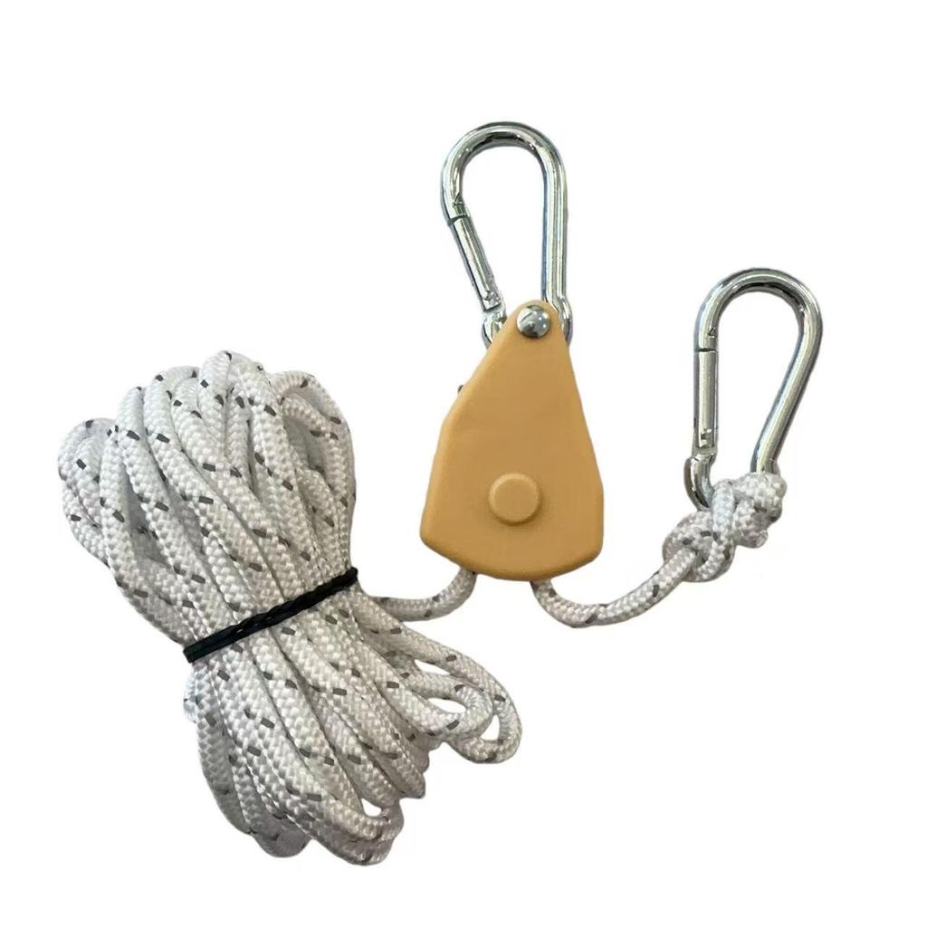 Reflective Outdoor Tarp Rope Pulley Tensioner for Camping Tent