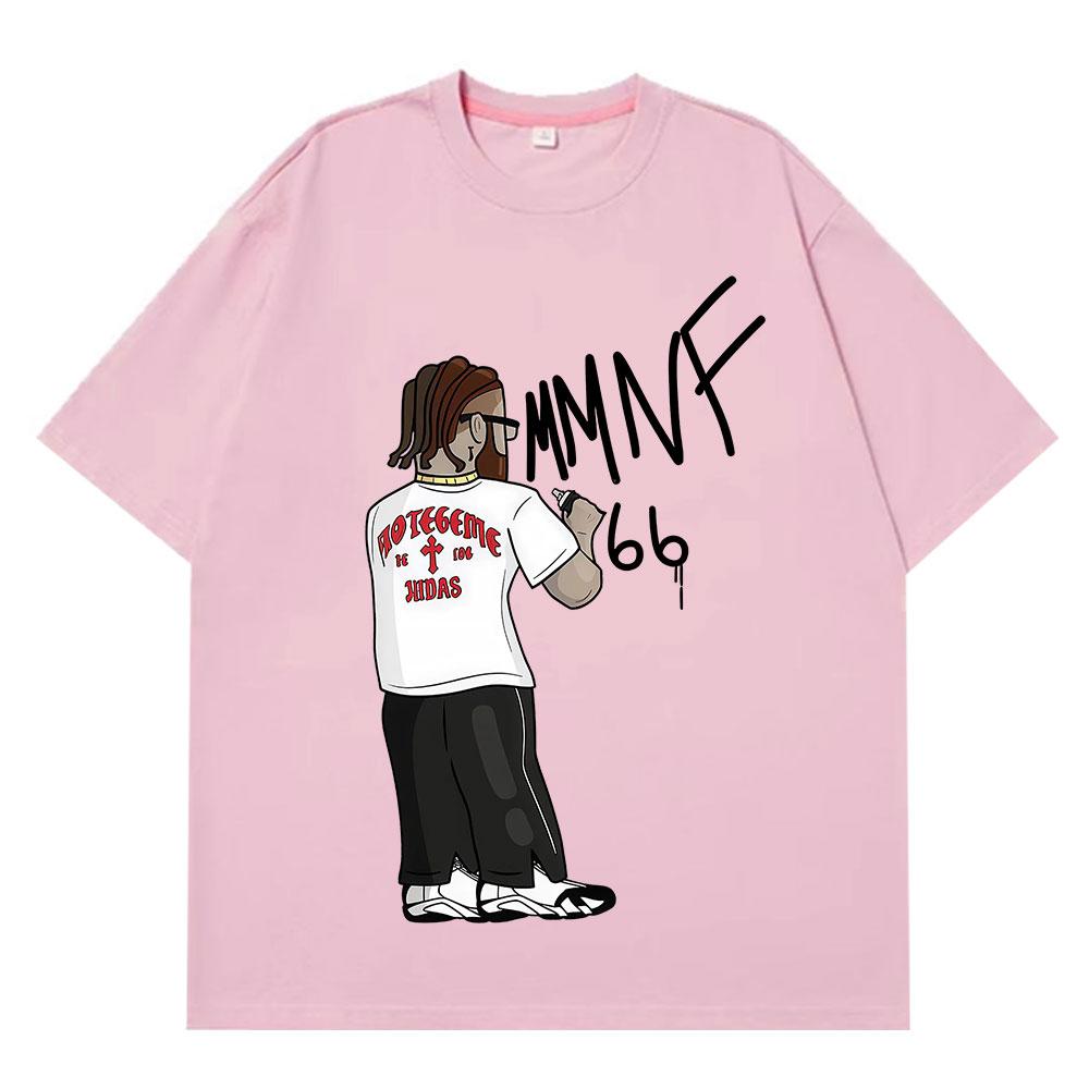 Rapper Hades66 Fashion Print Tshirt Unisex Women Hiphop Vintage Tshirts Shortsleeved Loose Casual Aesthetic Trend Tshirts