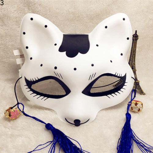 

Половина японского аниме лицо маска лисы расписанная вручную кицунэ Хэллоуин косплей подарок 3