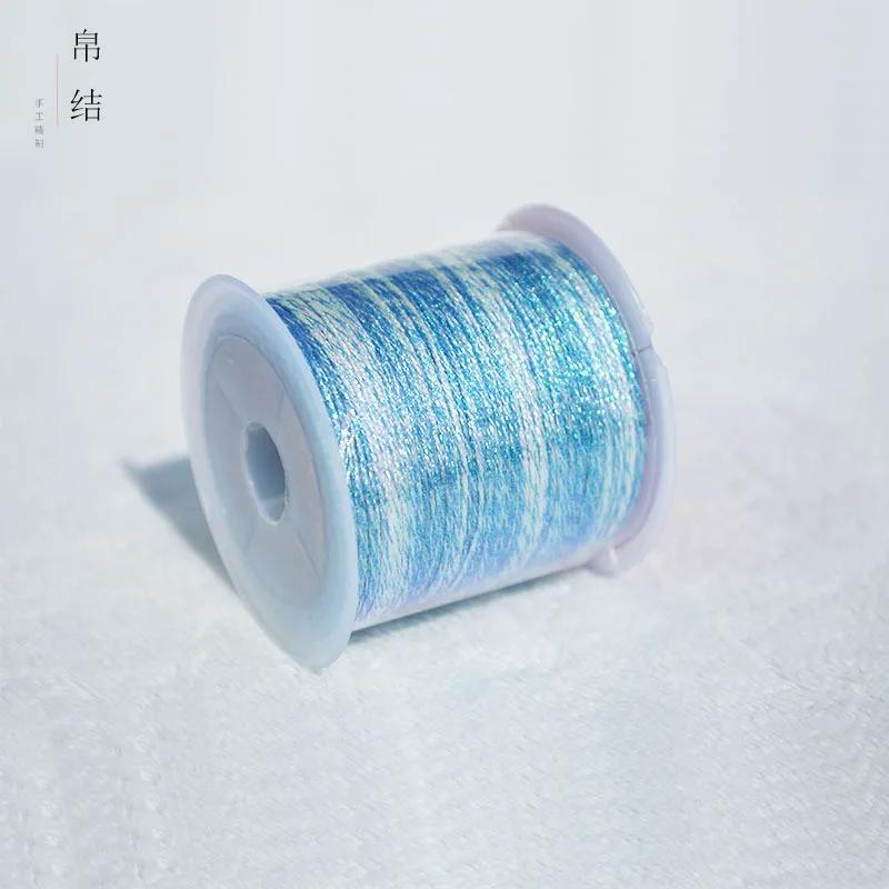 50Meters 0.4mm Colorful Thread For DIY Handmade Necklace Bracelet Braided Rope Embroidery Crochet String Jewelry Making 2046