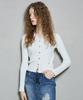 Buckaroo Women'S R/N Collared Knit Cardigan White