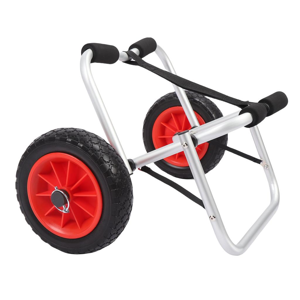 Kayak Cart Trolley with 10 Inch Solid Airless Tires Wheels Folding Universal Boat Dolly Canoe Transport Carrier for