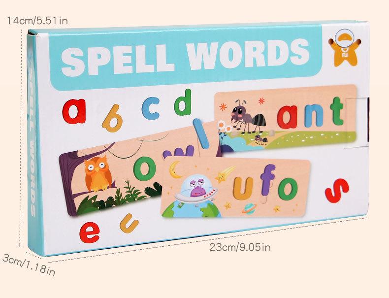 Children's English Alphabet Wooden Letter Matching Set