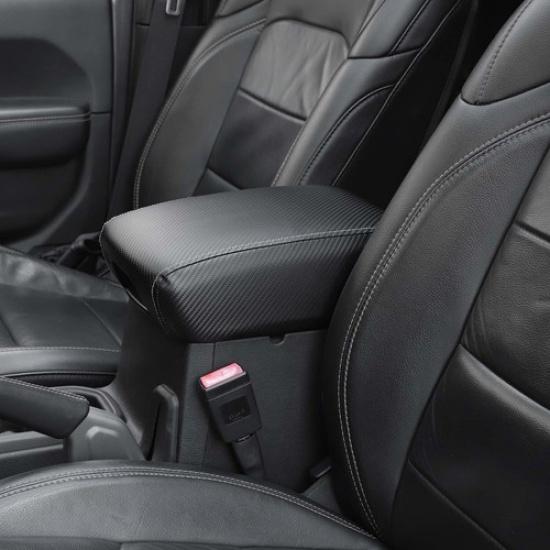 Armrest Cover Pad for Jeep Wrangler JL JT 2018+ Carbon Fiber Leather Accessories