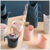 6 Stück Hitzeschutz-Papierbecherhalter Premium-Kunststoff Einwegbecher Becherständer für Kaffee-Tee-Gebrauch Verbrühschutz Tassenhalter