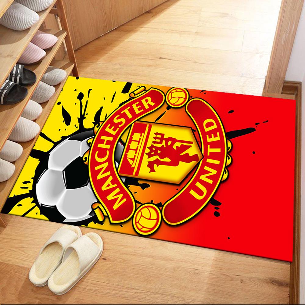 Manchester Fans Square rugs are a great choice for living rooms, bedrooms, home décor, and as gifts.