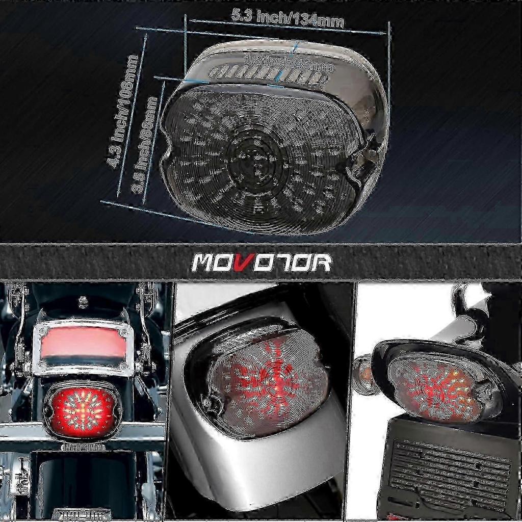 Smoked Taillights for Harley Davidson Dyna with LED Technology