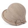 Bow Curled Edge Thin Fisherman Hat Children Spring and Summer Travel Simple Face Small Sunshade Sunscreen Bucket Hat Basin Hat