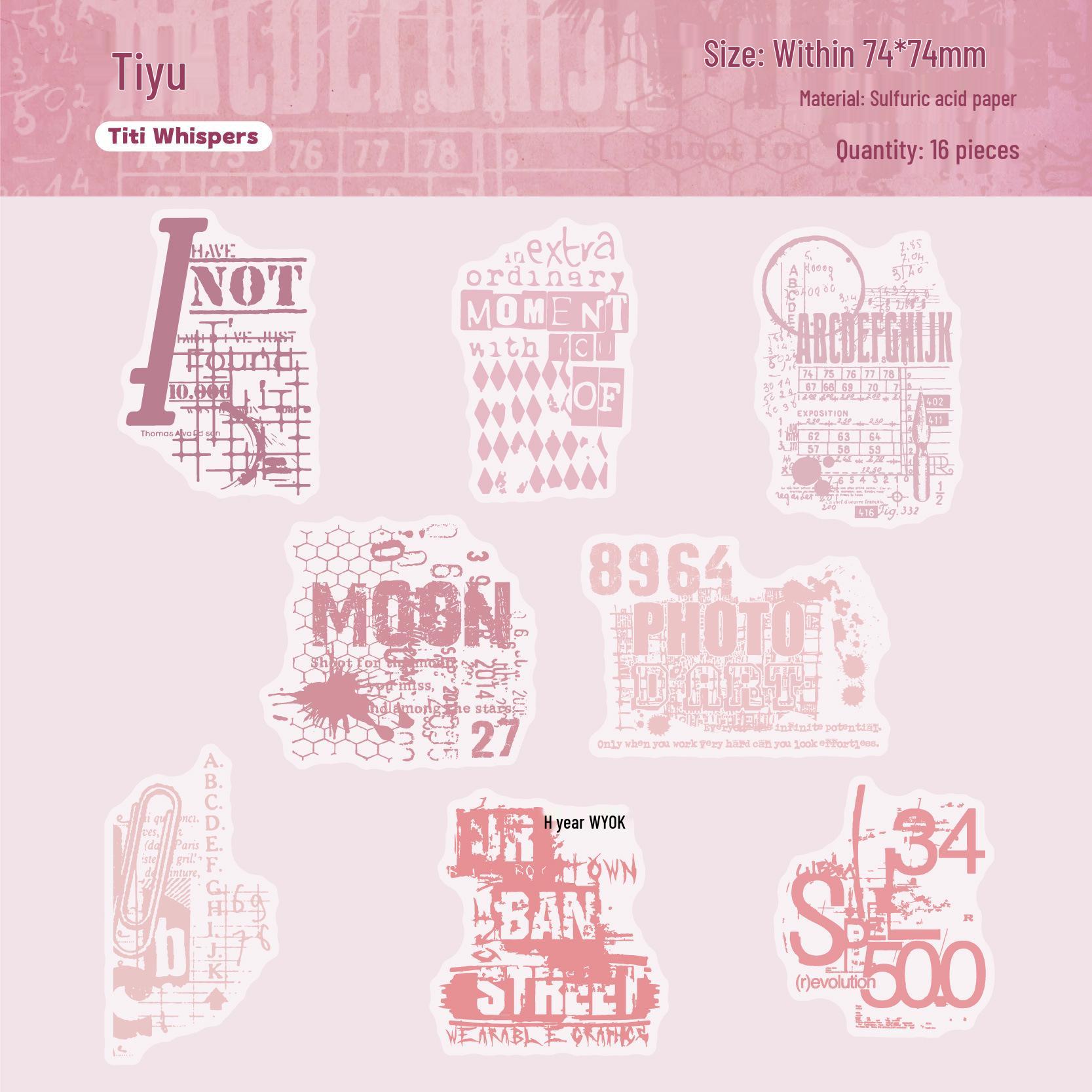 Trendy Fall Retro Story Stickers: 6 Styles, 16 Sheets/Pack for DIY Journals