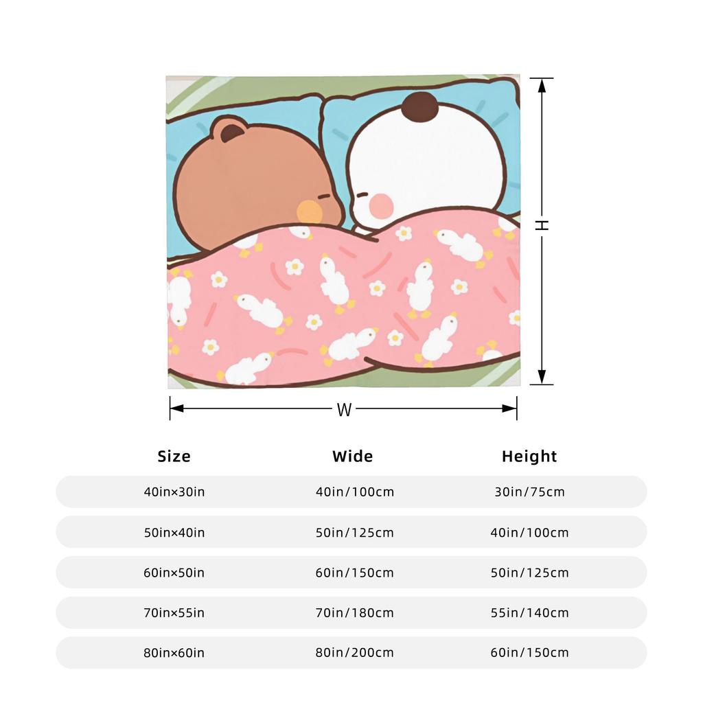 Bubu Dudu Sleep Blankets  Flannel Throw Blanket Home Couch Decoration Ultra-Soft Warm Bedspreads