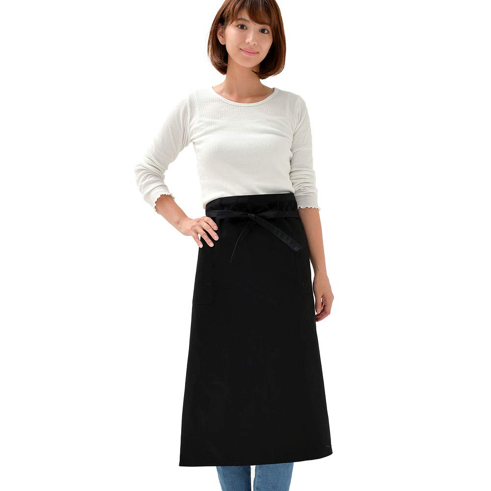 Fabrizm Japanese Garson Apron Twill Black 1490zbk T/C