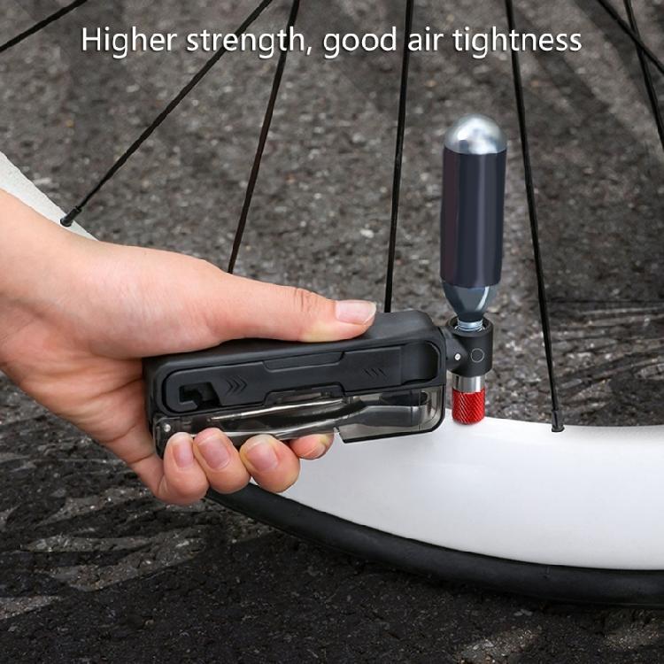 Durability 15 in 1 Cycling Tool Containing Steel Patches Strips Double Direction Ratchets and Compacts Carry Pouches