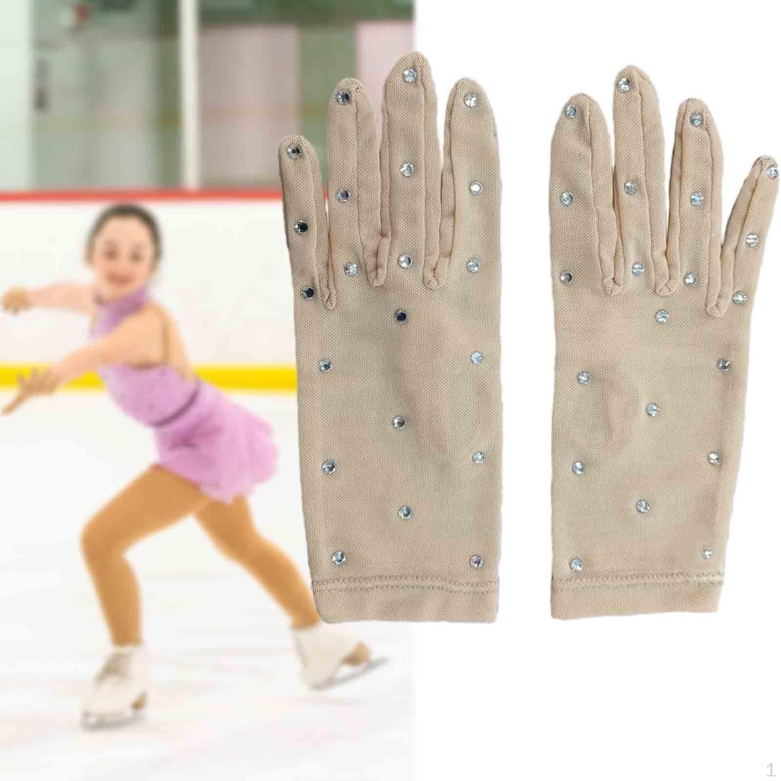 

Ослепительные перчатки для катания на коньках для шоу и тренировок XL