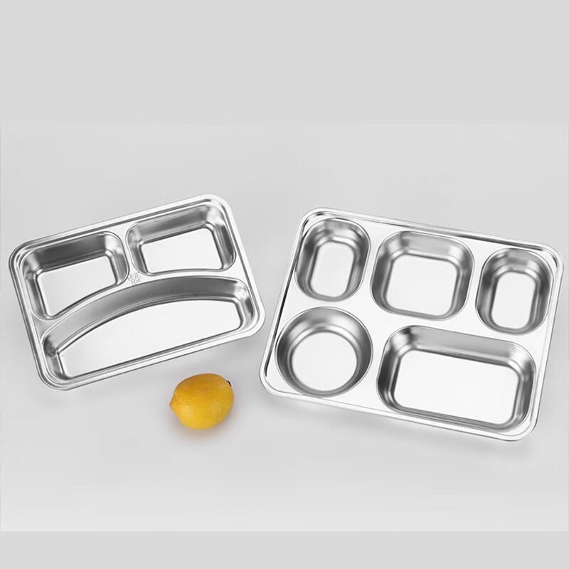 LIJIA FITMENT Stainless Steel Divided Cafeteria Tray