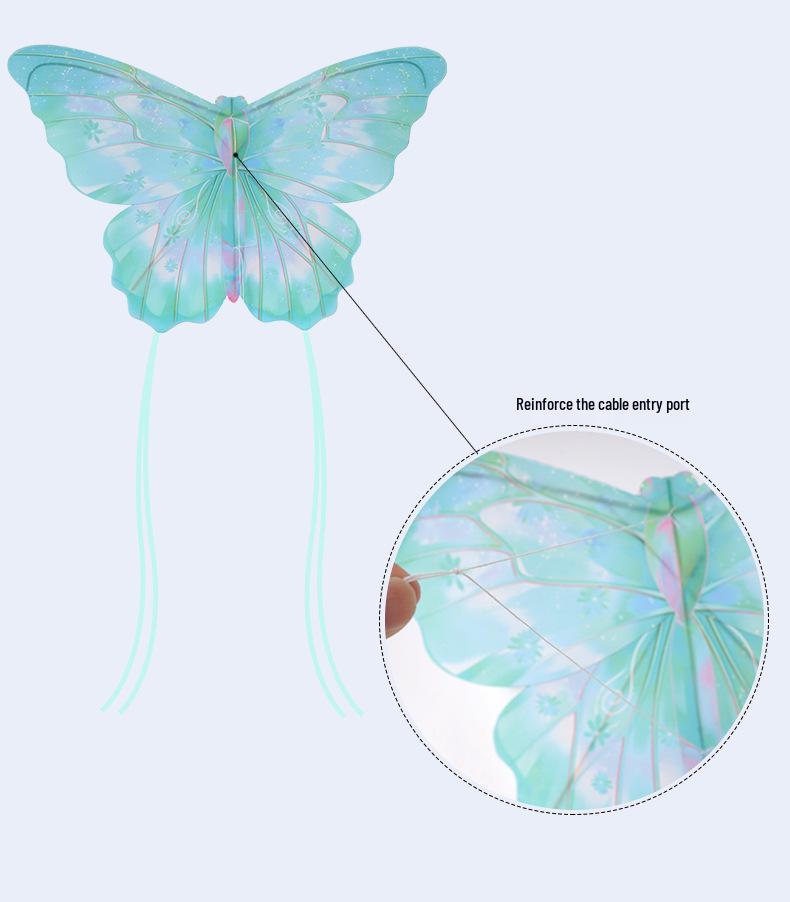 2026 Retro Bamboo Stick Parent-Child Butterfly Kite, 60cm/80cm - Dance Decoration Props